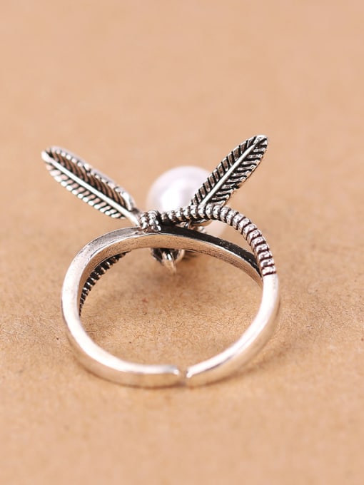 Peng Yuan Personalized Freshwater Pearl Feathers Ring 2
