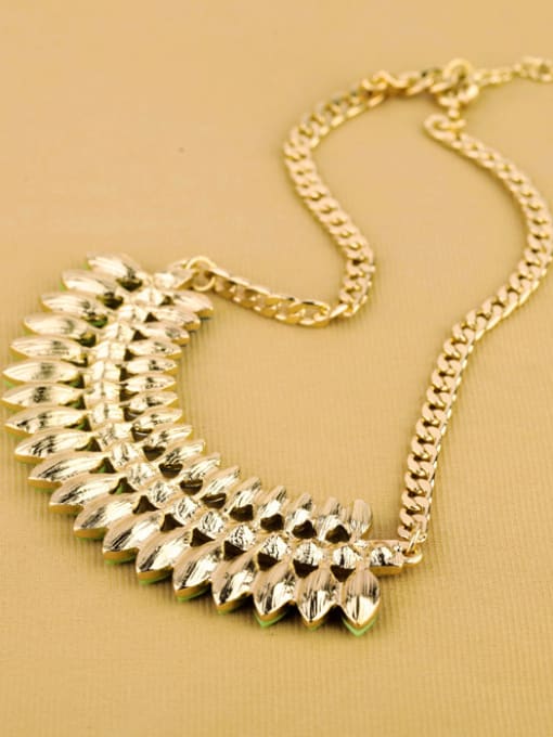 KM Artificial Stones Alloy Sweater Necklace 1