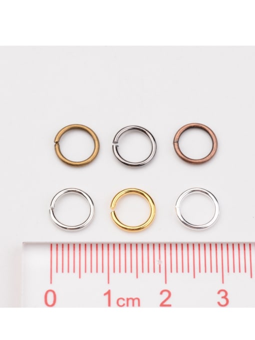 DIY Copper With Antique Copper Plated Simplistic Round Open Jump Rings 1