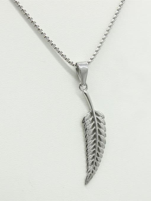 XIN DAI Feather Pendant Retro Style Necklace 0