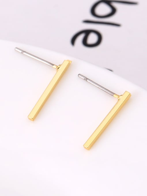 Lang Tony Creative 16K Gold Plated Geometric Stud Earrings 3
