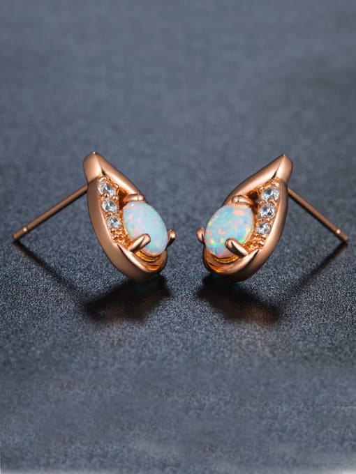 UNIENO Rose Gold Plated stud Earring 1