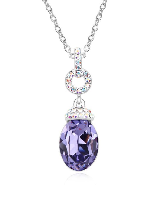 QIANZI Chanz using austrian Elements Crystal Necklace female Hera love fashion crystal pendant 1