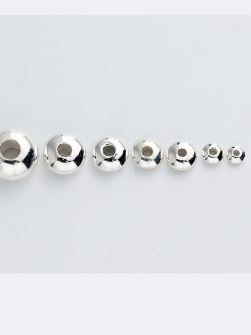 FAN 925 Sterling Silver With Silver Plated Fashion Ball Beads 1