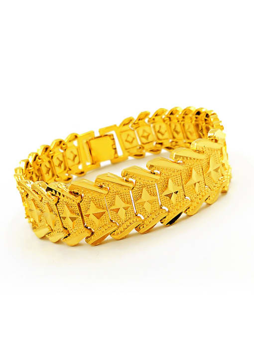 2Cm C Gold Plated Star Shaped Bracelet