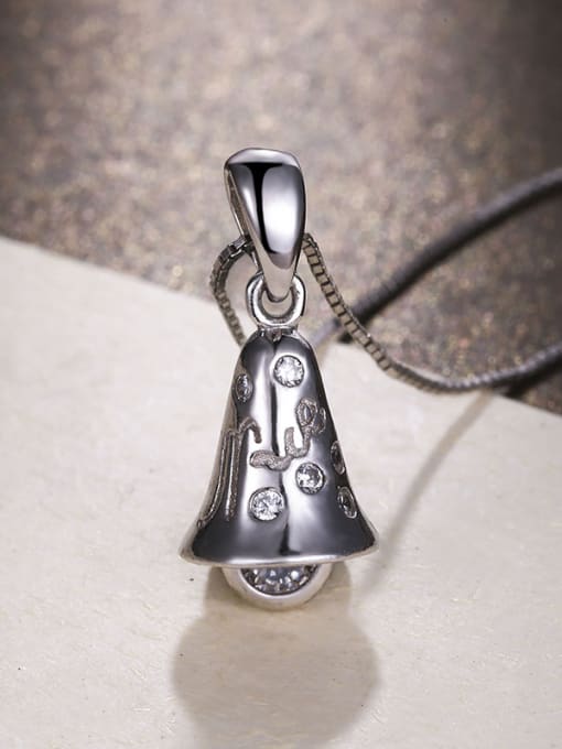 One Silver 925 Silver Bell Shaped Pendant 2