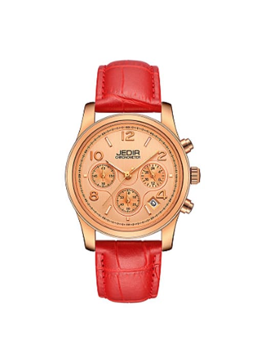 rose gold JEDIR Brand Simple Mechanical Watch