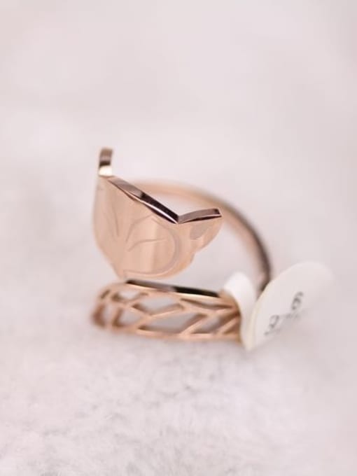 GROSE Small Fox Rose Gold Plated Ring 2