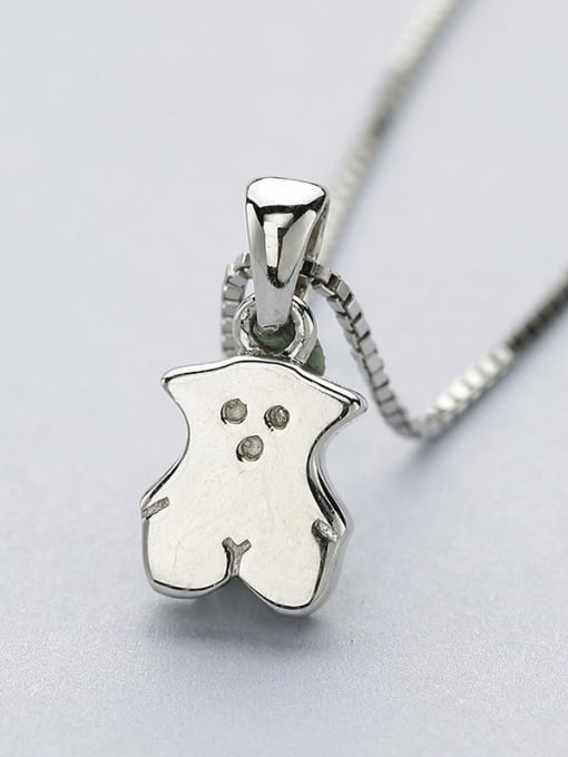 One Silver Lovely Platinum Plated Cartoon Pendant 2