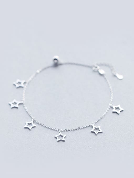 Rosh S925 silver stars hollow fashion anklet 0