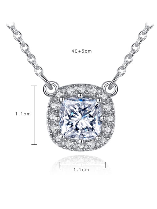 CCUI Sterling Silver AAA zircon bling bling Necklace 3