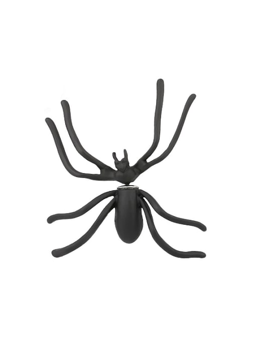 Gujin Personalized Black Spider Alloy Earring 0