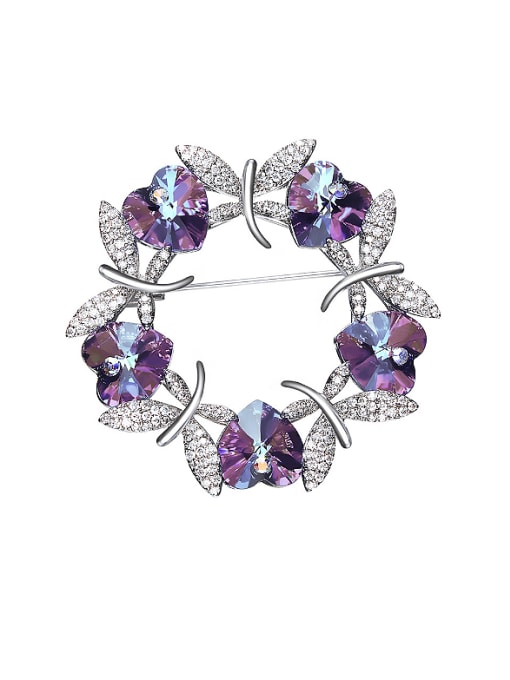 CEIDAI Butterfly Shaped Crystal Brooch