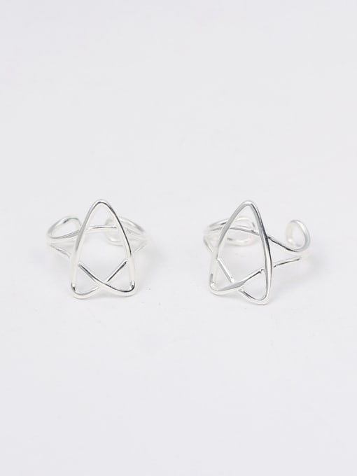 Peng Yuan Hollow Five-pointed Star Clip On Earrings 0