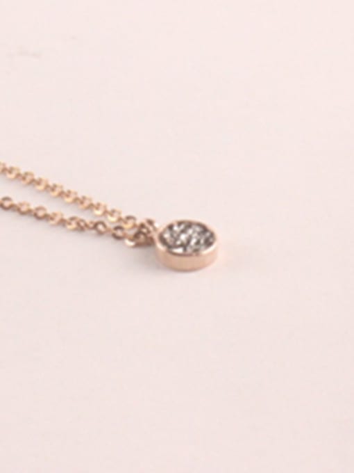 GROSE Round Zircon Pendant Women Necklace