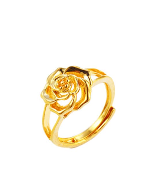 XP Retro style Flowery Opening Ring 0