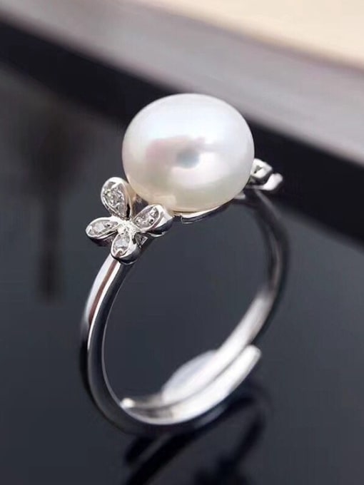 EVITA PERONI Fashion Freshwater Pearl Butterflies Ring 0