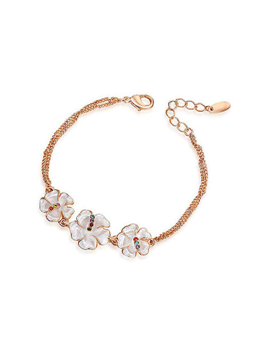 Ronaldo Exquisite Adjustable Flower Shaped Acrylic Bracelet