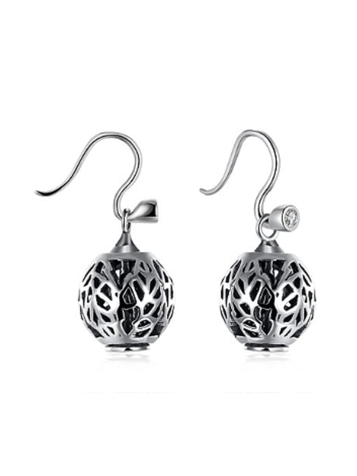 OUXI Simple Personalized Hollow Ball Earrings 0