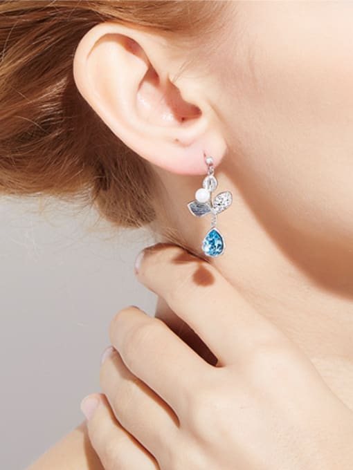 CEIDAI S925 Silver Crystal drop earring 1