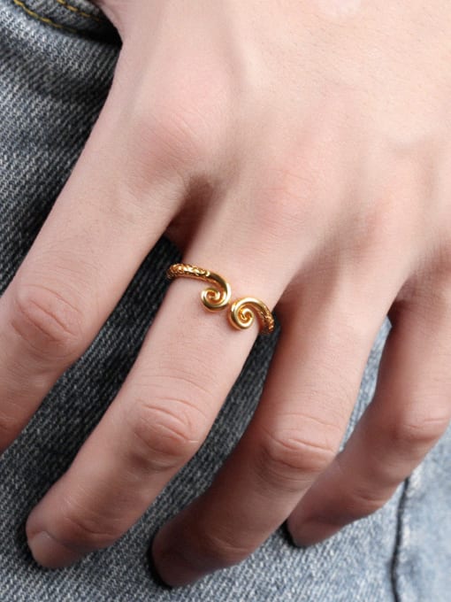Open Sky Personalized Gold Plated Opening Ring 1