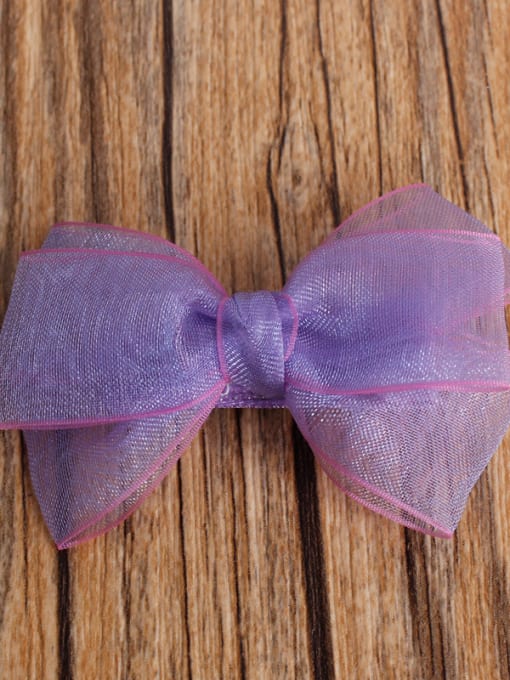 05 purple  Bows Lovely Purple Hair clip