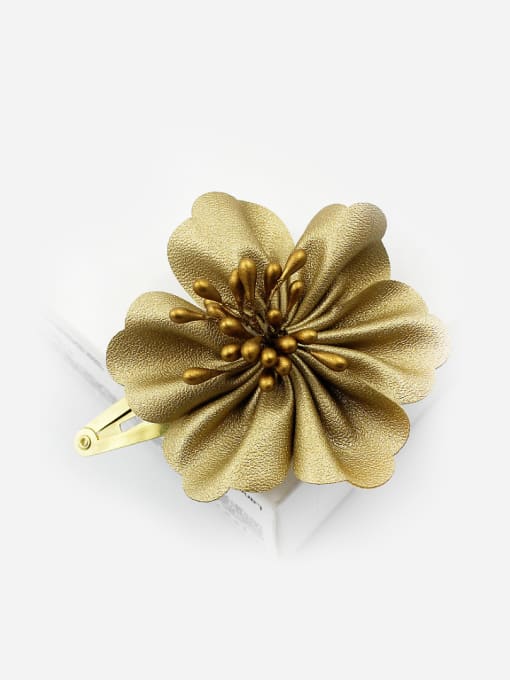 Golden Golden Flower Hair clip