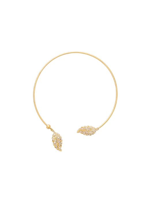 KM Two Leaves Fashion Women Necklace