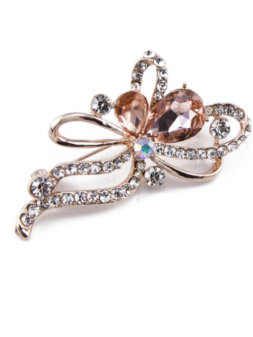 Inboe 2018 2018 Bowknot Shaped Crystals Brooch 2