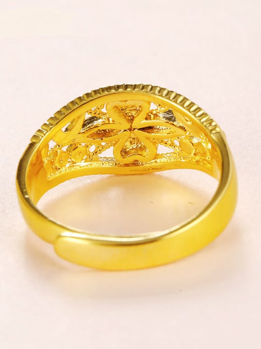 XP 24K gold plated wedding geometric ring 2