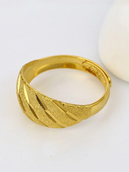 XP Copper Alloy 23K Gold Plated Classical Opening Ring 1