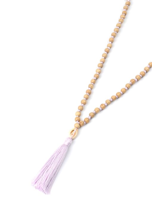 HN1914-F Shell Tassel Long Pendant Hot Selling Necklace