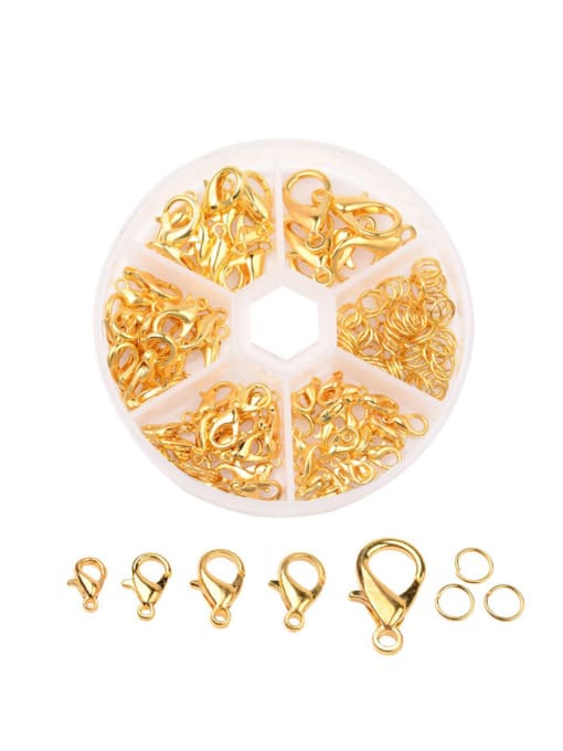 L Alloy(Gold) Combination Kit 110pcs Multi-color Multi-size Multi-material lobster clasp, split ring Combination set
