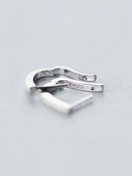 Rosh S925 Silver Simple Fashion Tremella Button clip on earring 1