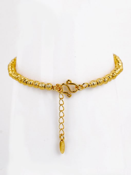 XP Copper Alloy 18K Gold Plated Fashion Beads Bracelet 2