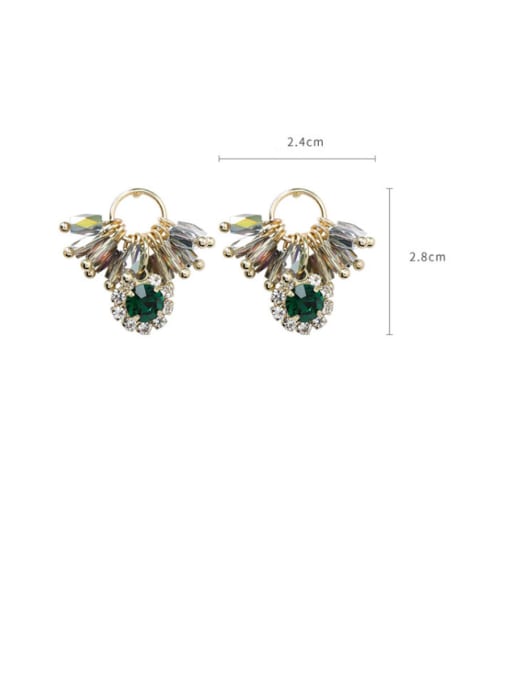 Girlhood Alloy With Gold Plated Ethnic Irregular Clip On Earrings 1