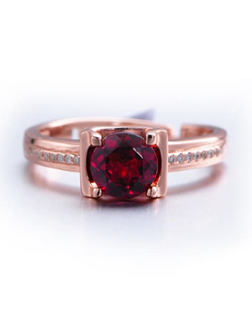 Deli Classical Garnet Gemstone Ring 1