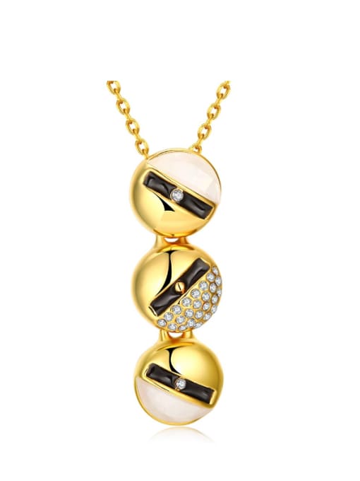 OUXI Popular Long Style Round Shaped Women Necklace 4