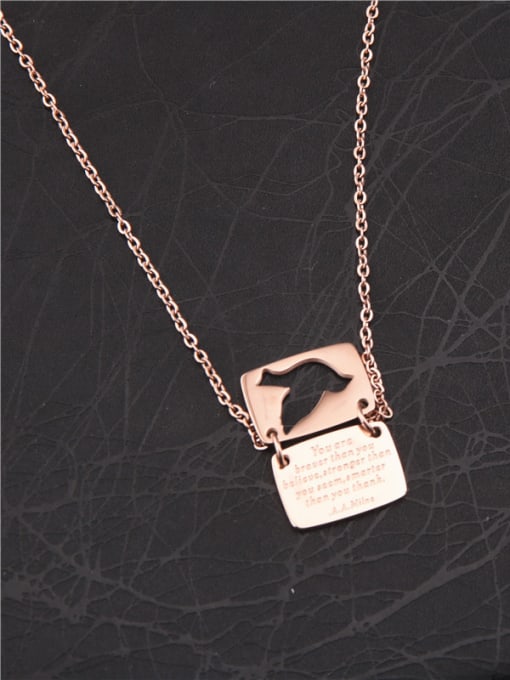 GROSE Temperament Letter Geometric Clavicle Necklace 0