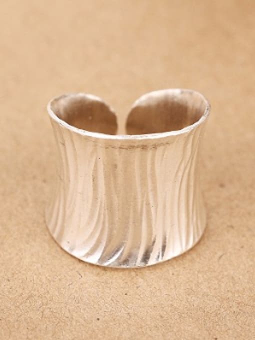 Peng Yuan Retro Handmade Silver Opening Ring 0