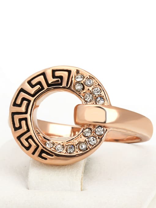 ZK Retro Style Personality Creative Copper Ring 1