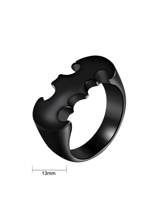 RANSSI Personalized Batman Statement Ring 3