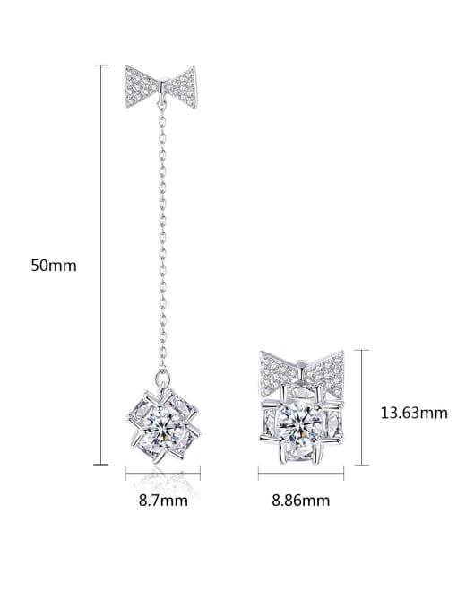BLING SU Copper With White Gold Plated Fashion Flower Stud Earrings 4