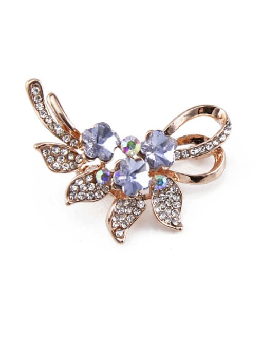 Inboe Rose Gold Flower-shaped Brooch 2