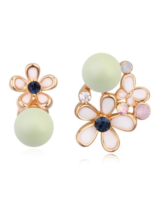 QIANZI Chanz using austrian elements pearl earrings gold earrings and a lovely 3