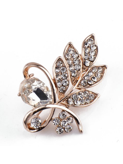 Inboe new 2018 2018 2018 2018 2018 2018 Rose Gold Plated Crystals Brooch 2
