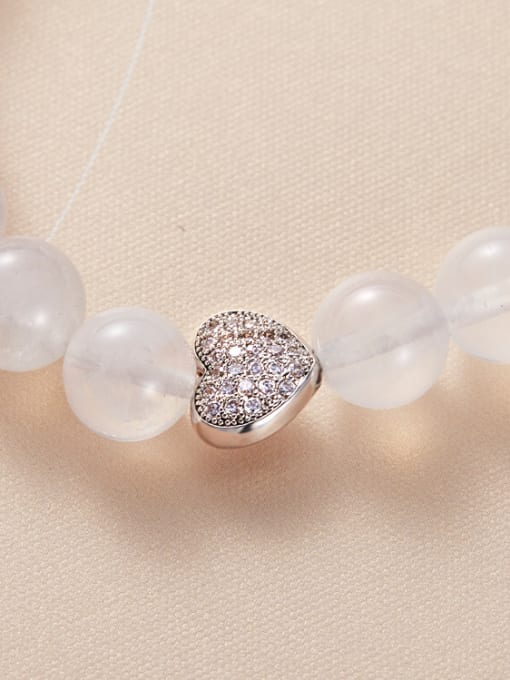 CEIDAI Fashion Natural White Crystal Beads Bracelets 1