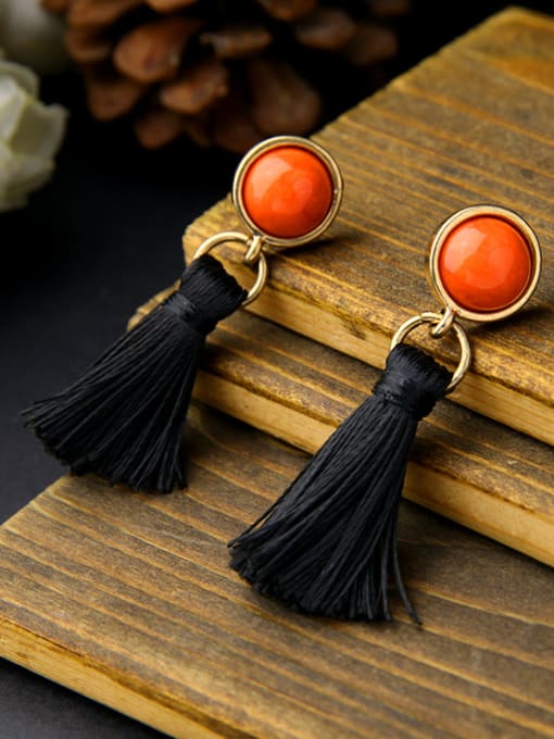 KM 2018 Fashion Tassel Drop Chandelier earring 2