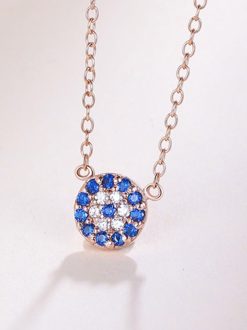 One Silver 2018 Blue Zircon Necklace 0