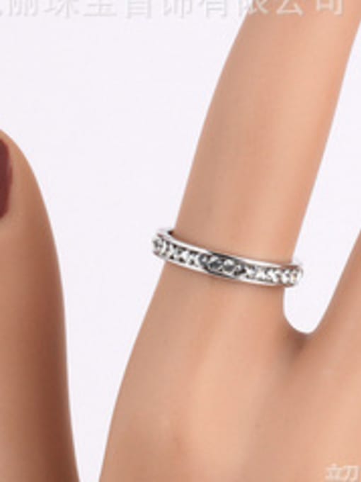 ZK Single Line Simple Style Fashion Ring 1